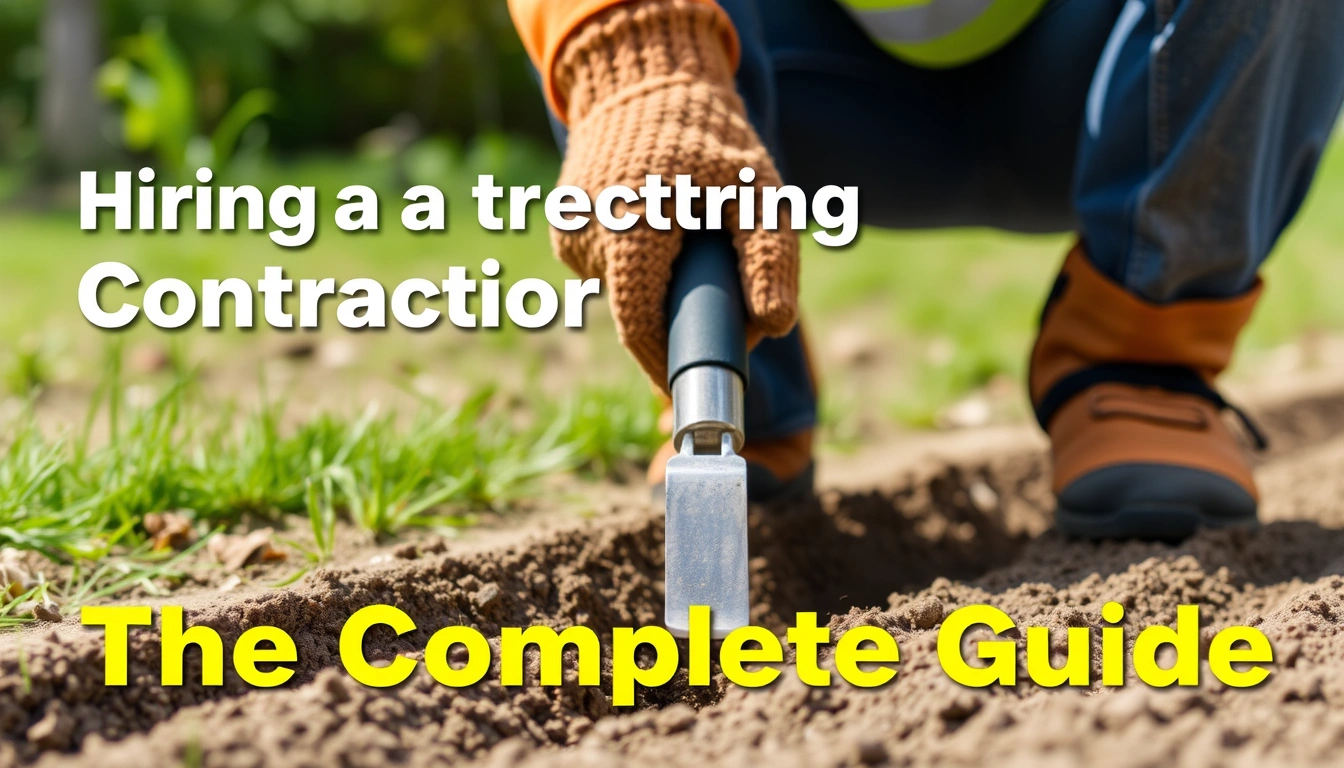 Hiring a trenching contractor and service trust — The Complete Guide
