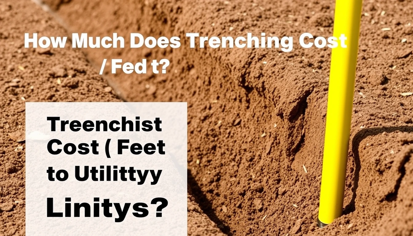 How Much Does Trenching Cost per Foot for Utility Lines? How Much Does Trenching Cost per Foot for Utility Lines?