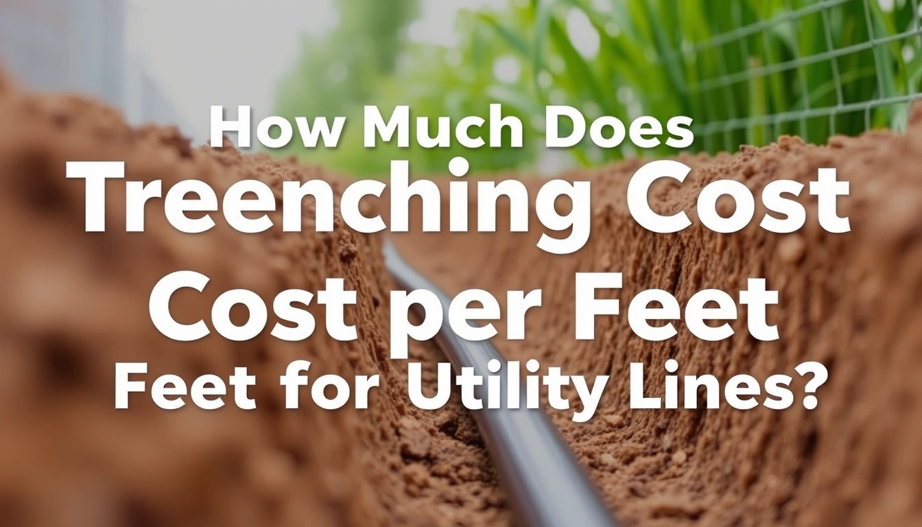 How Much Does Trenching Cost per Foot for Utility Lines? How Much Does Trenching Cost per Foot for Utility Lines?