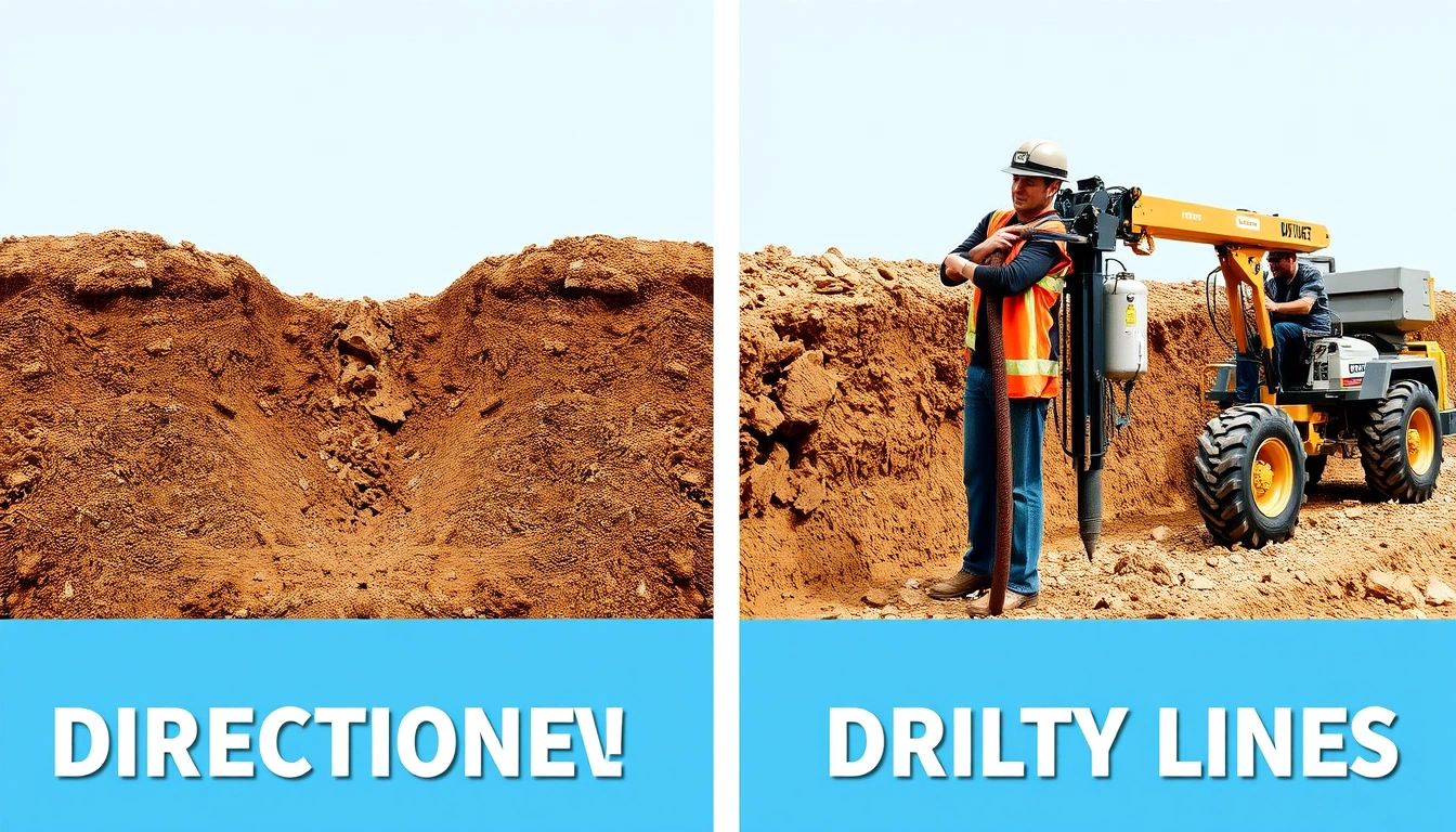 Open-Cut Trenching vs Directional Drilling for Utility Lines Open-Cut Trenching vs Directional Drilling for Utility Lines