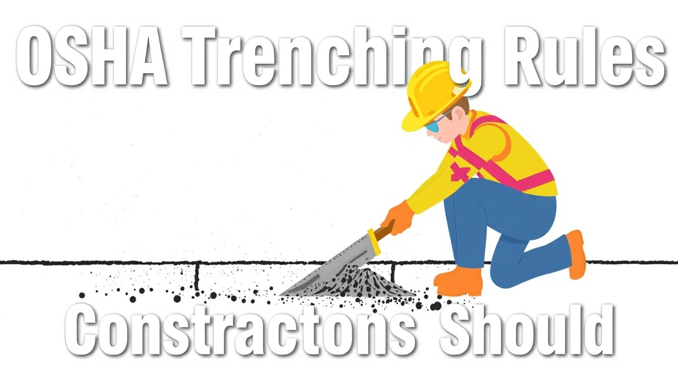 OSHA Trenching Rules Homeowners and Contractors Should Know OSHA Trenching Rules Homeowners and Contractors Should Know