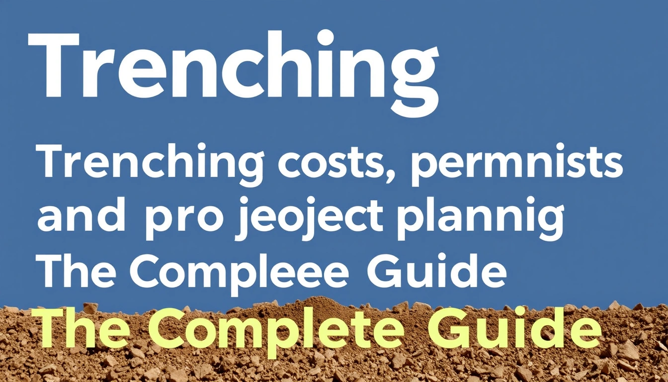 Trenching costs, permits, and project planning — The Complete Guide Trenching costs, permits, and project planning — The Complete Guide