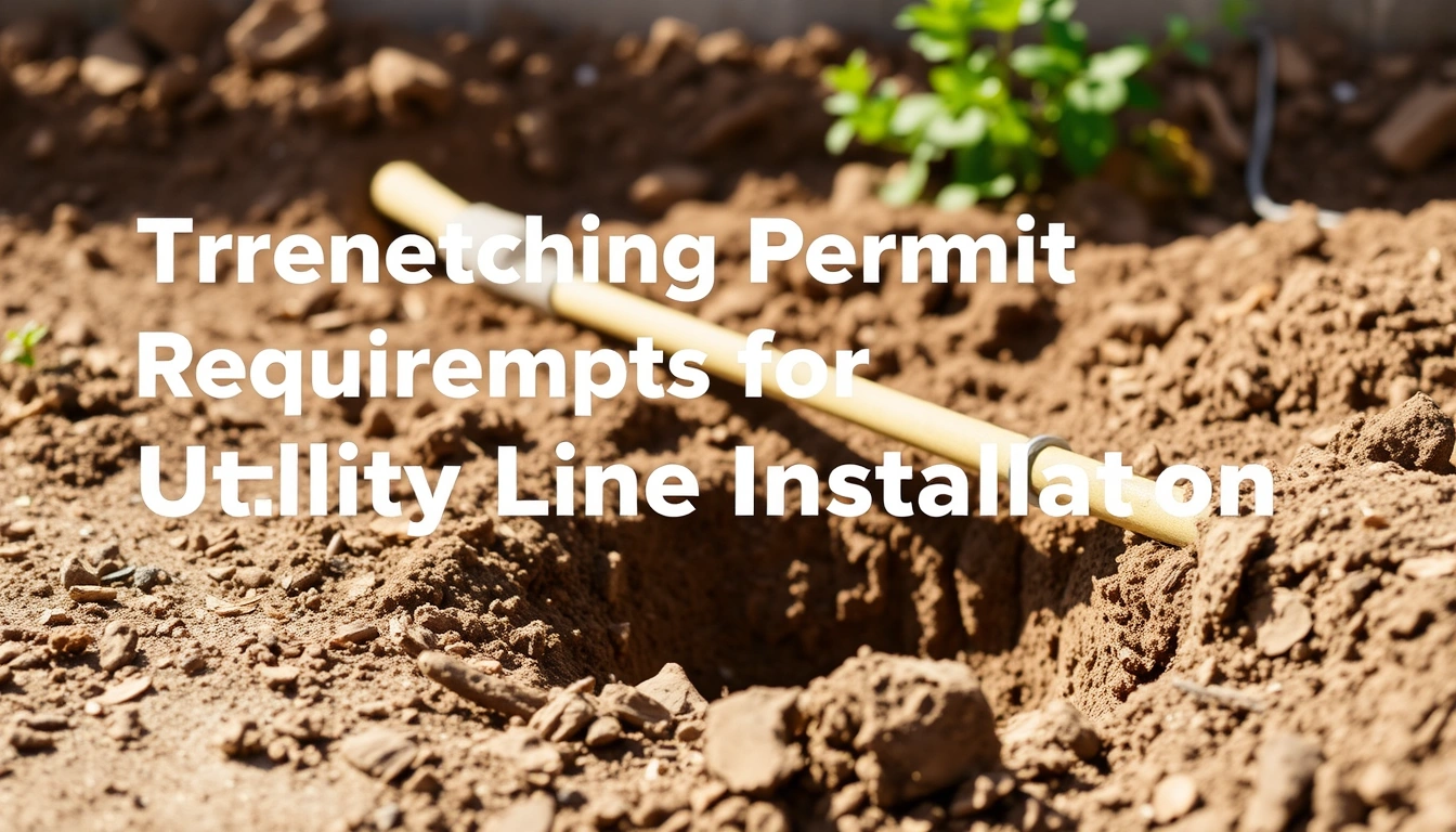 Trenching Permit Requirements for Utility Line Installation Trenching Permit Requirements for Utility Line Installation