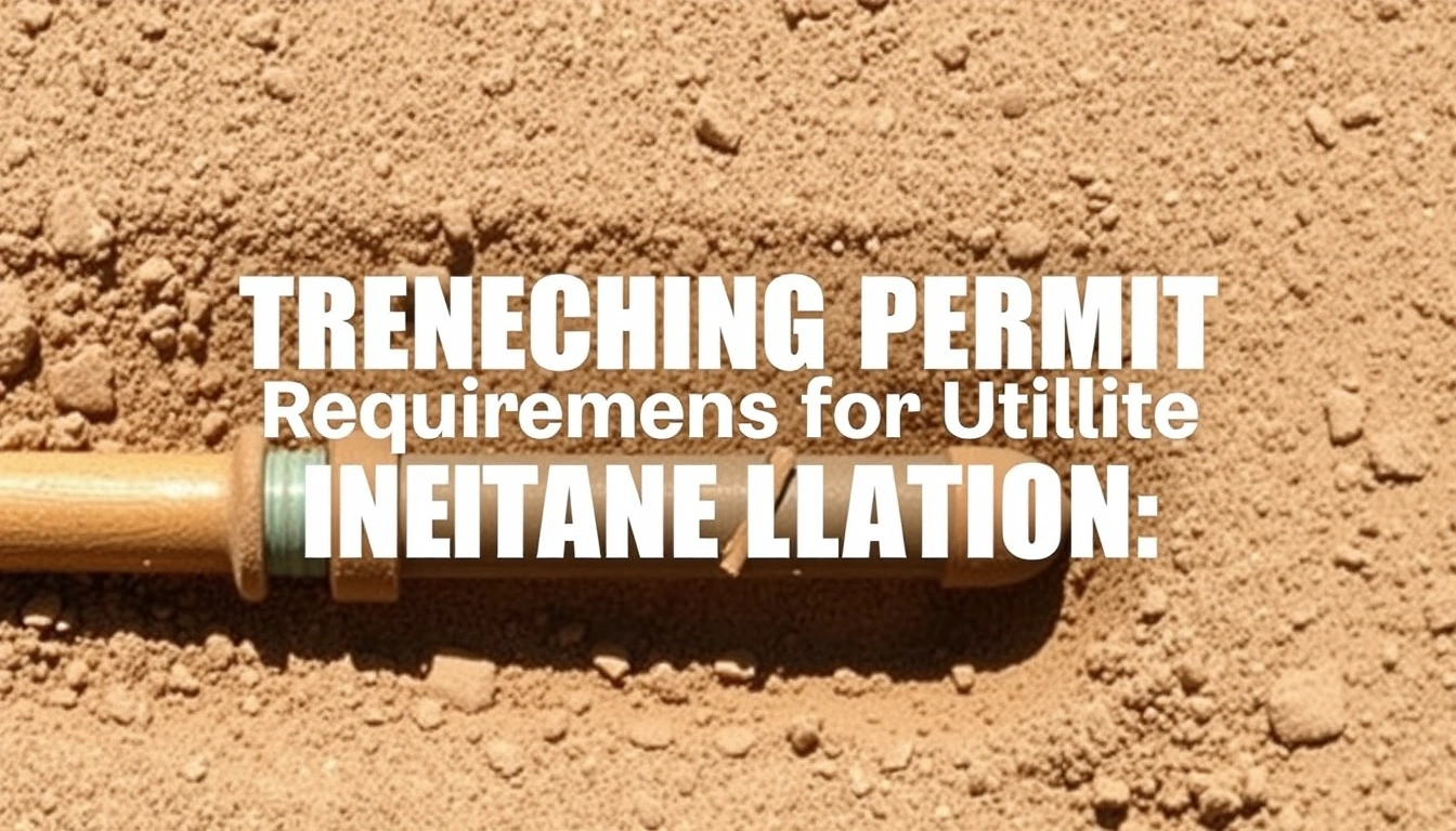 Trenching Permit Requirements for Utility Line Installation