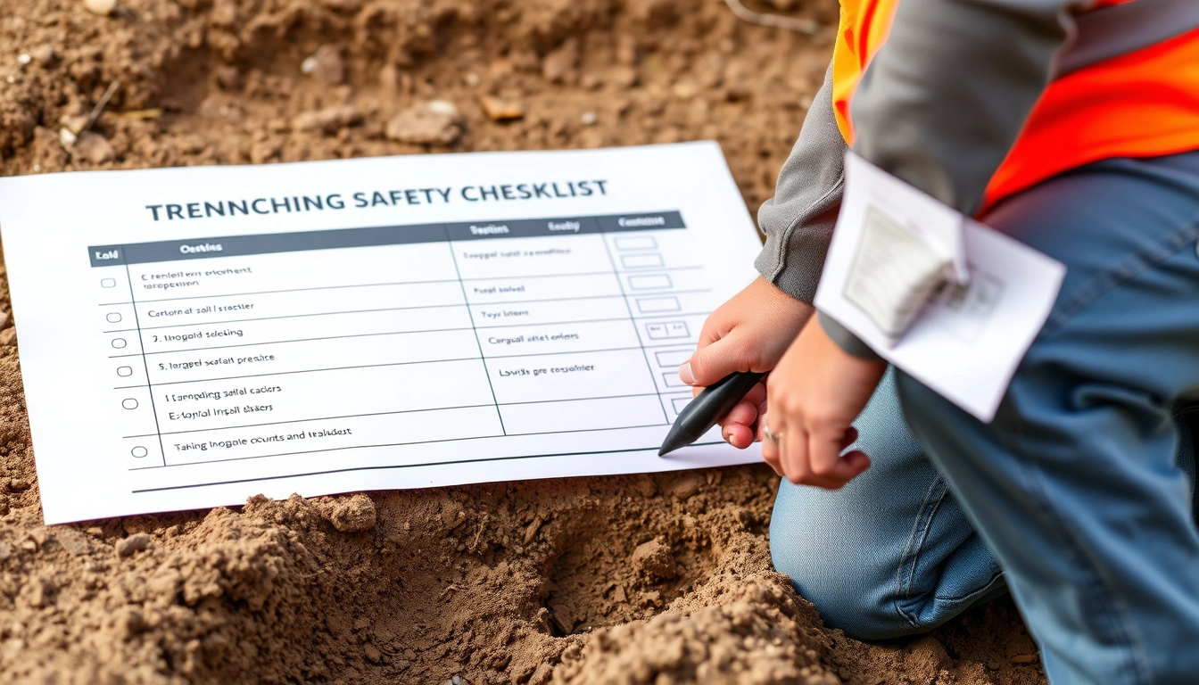 Trenching Safety Checklist for Utility Install Crews Trenching Safety Checklist for Utility Install Crews