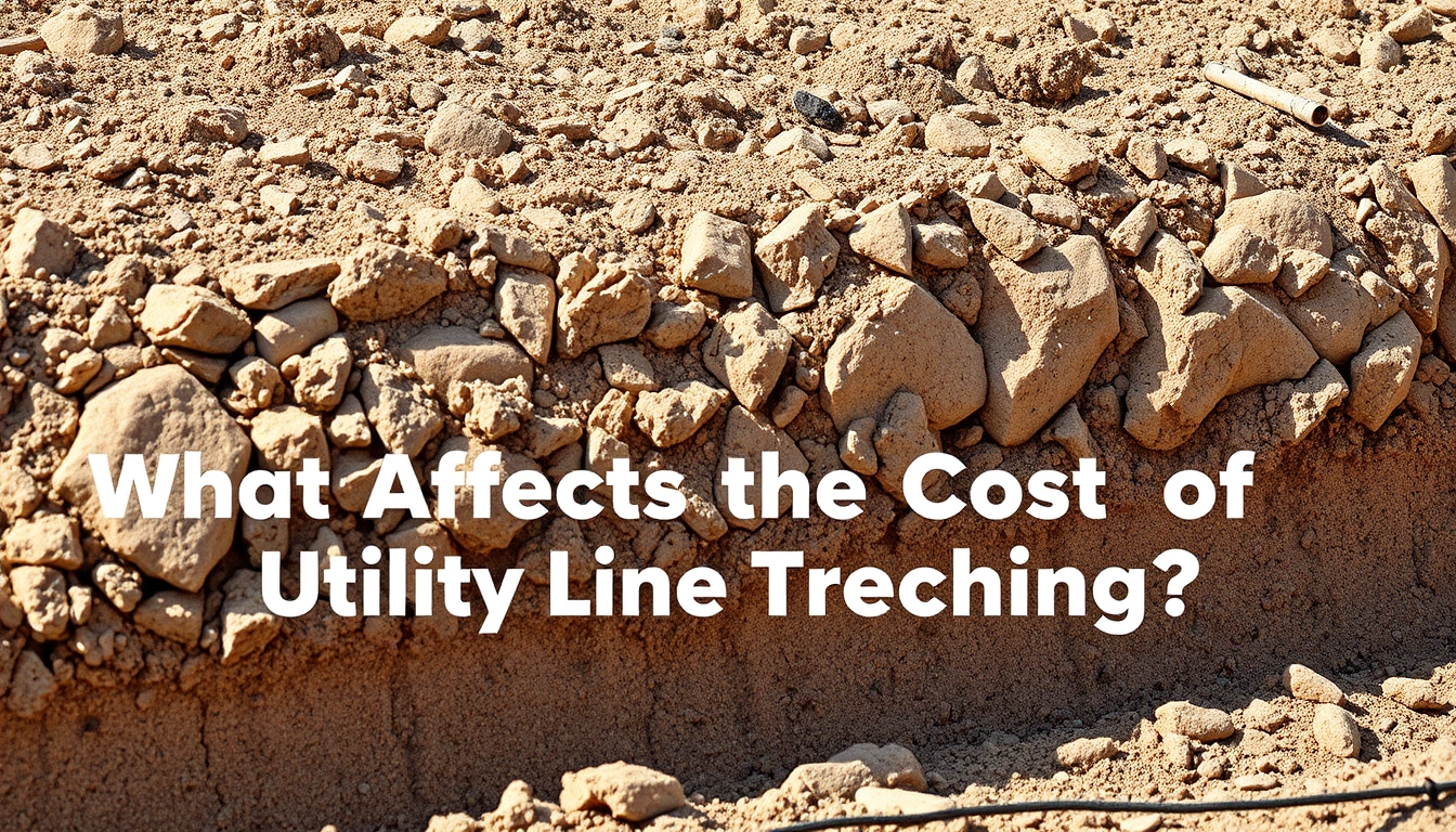 What Affects the Cost of Utility Line Trenching?