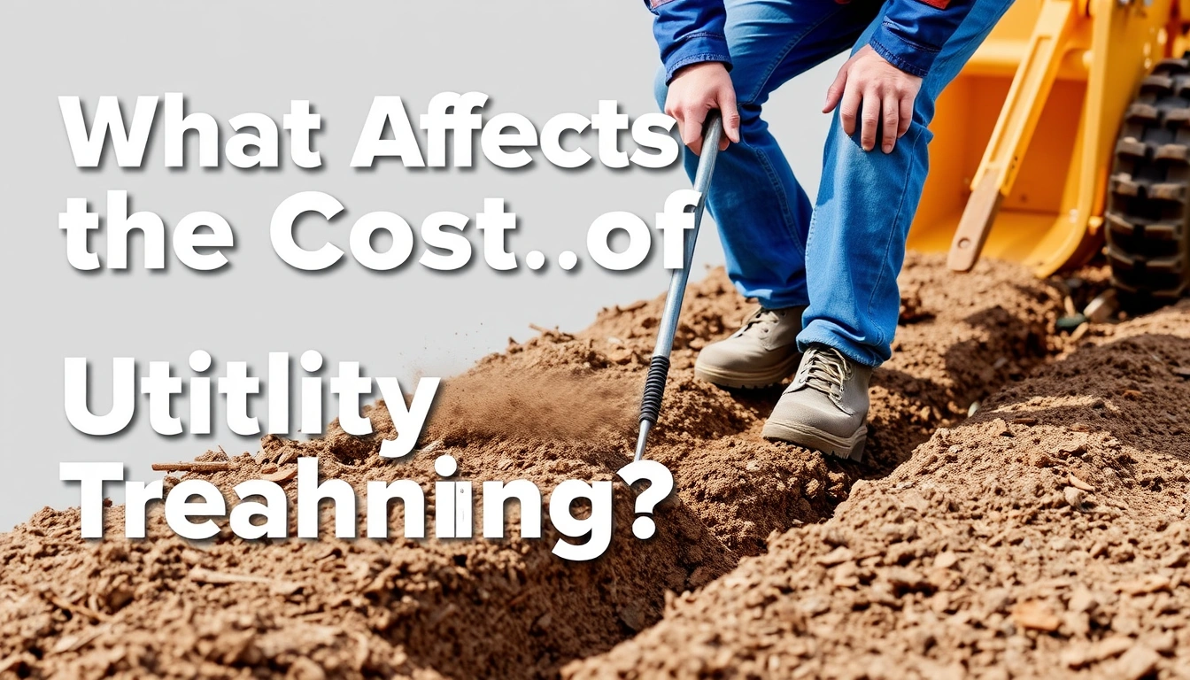 What Affects the Cost of Utility Line Trenching?